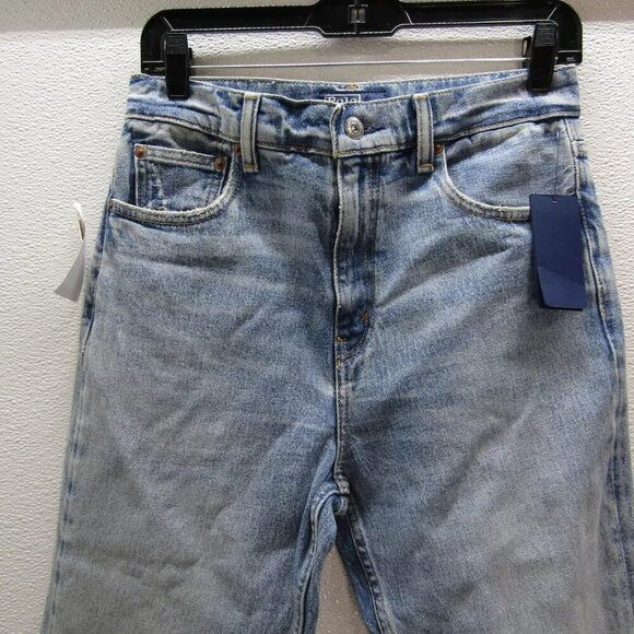 NEW POLO RALPH LAUREN Womens Crop Flare Distressed Jeans Size 27 Dossi Blue - Picture 7 of 16
